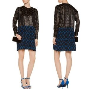 Tanya Taylor Addison Silk and Chiffon Mini Dress